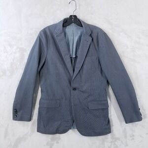 J Crew Ludlow Sportcoat Men S Blue Stripe Cotton Blazer Jacket 23557 Casual READ